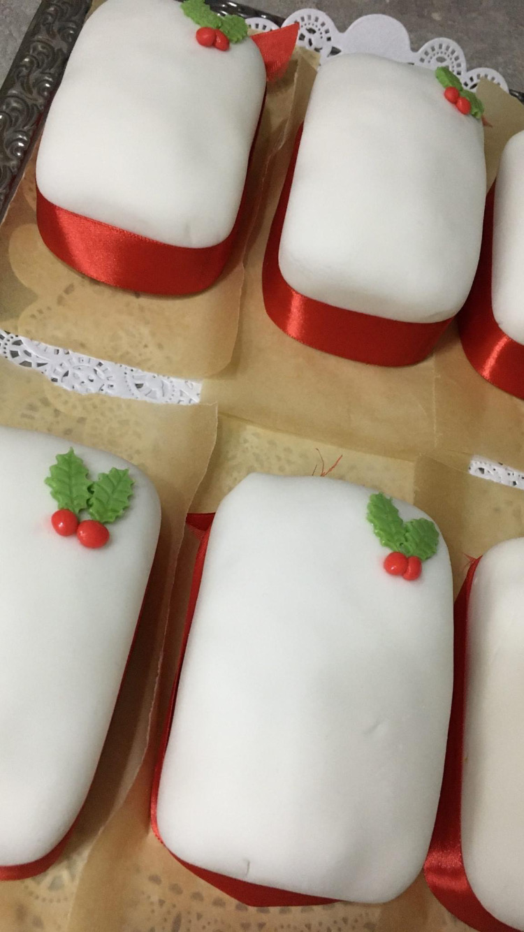 Traditional Christmas Cake Mini Loaf with Cognac